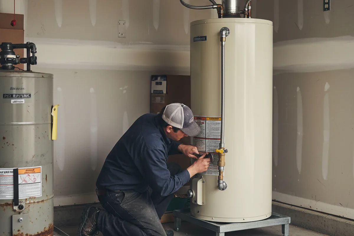 Water heater and shutoff valve replacement in Honaunau